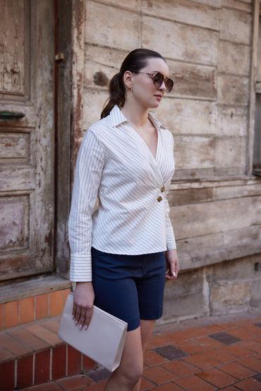 Linen women cotton shirt 