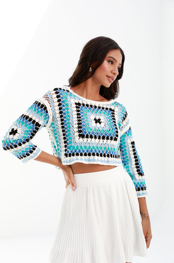 SkyBlue | crochet top | Risska