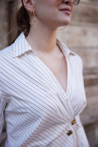 Linen women cotton shirt 