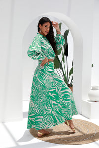 Seagreen maxi skirt